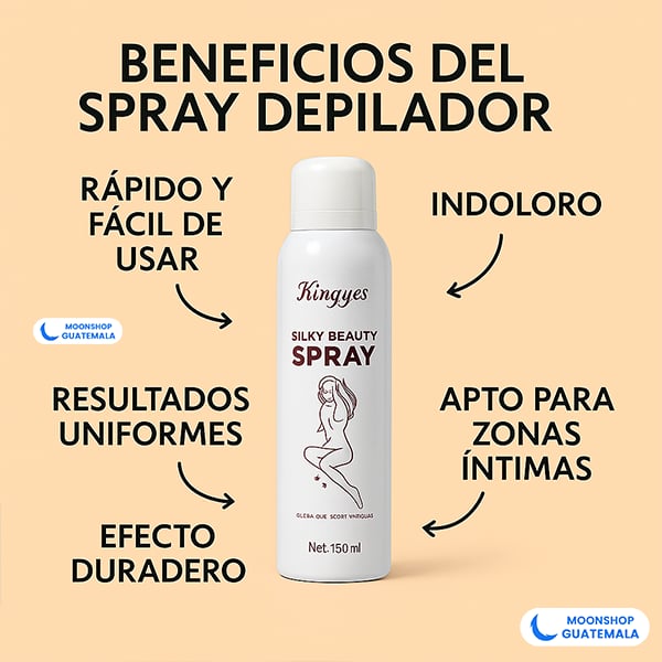 OFERTA 2x1 ⭐️ Spray Depilador para Hombres y Mujeres - 100% ORIGINAL Y SIN DOLOR