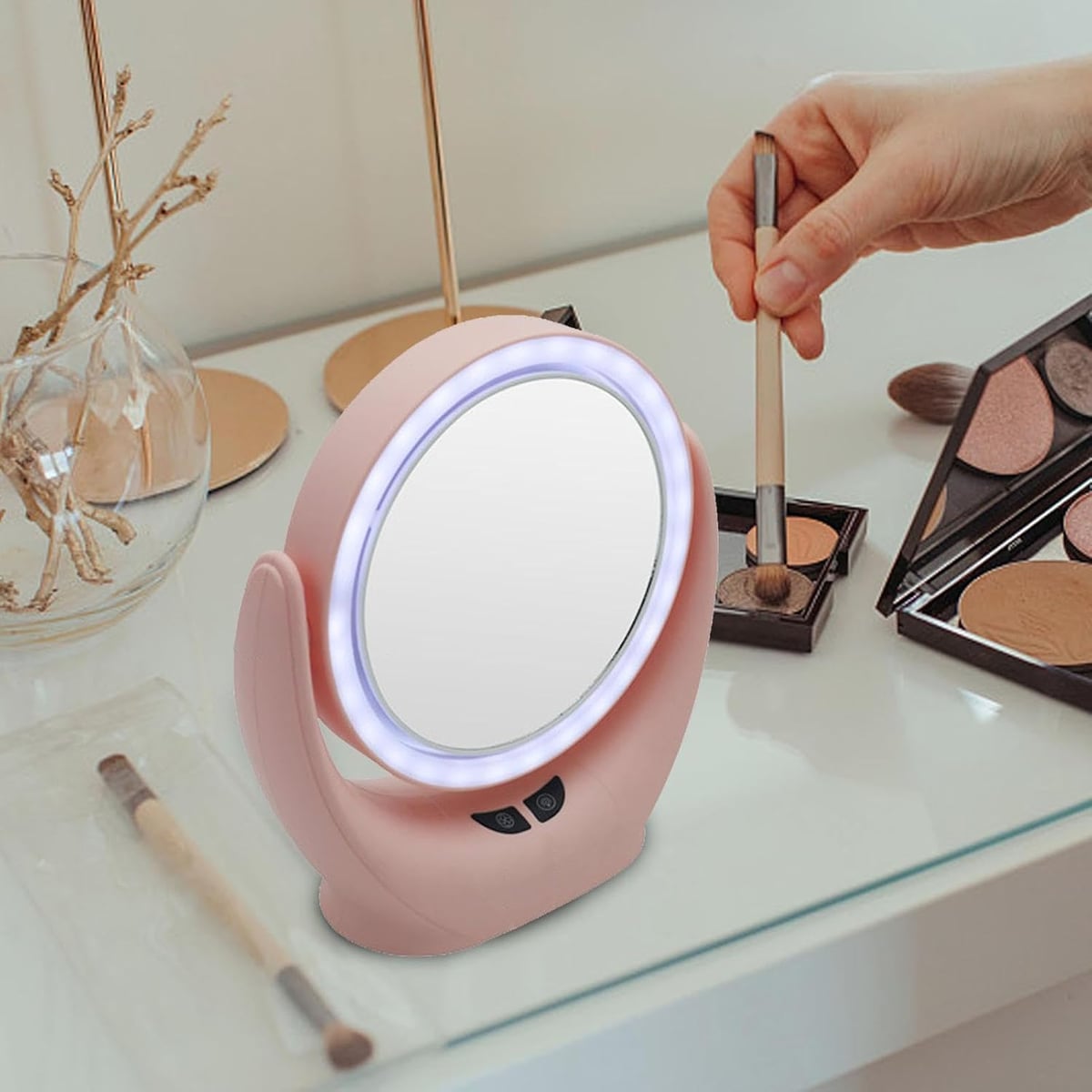 🪞💄Espejo Con Luz LED y Ventilador Integrado+ ENVIO GRATIS