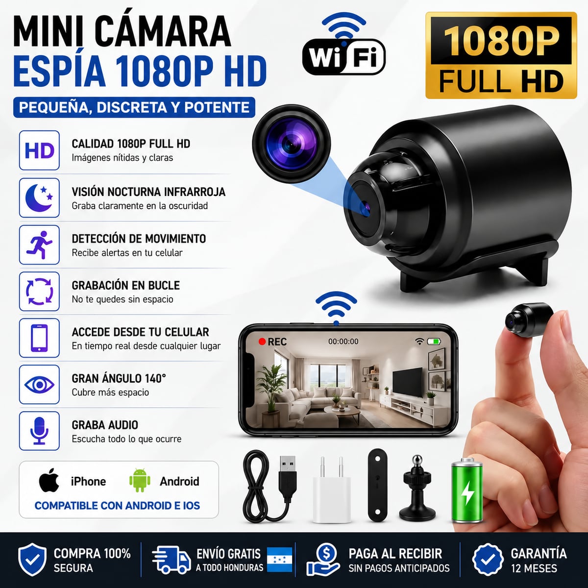 Mini Cámara Espía: Descubre la VERDAD 📹👀