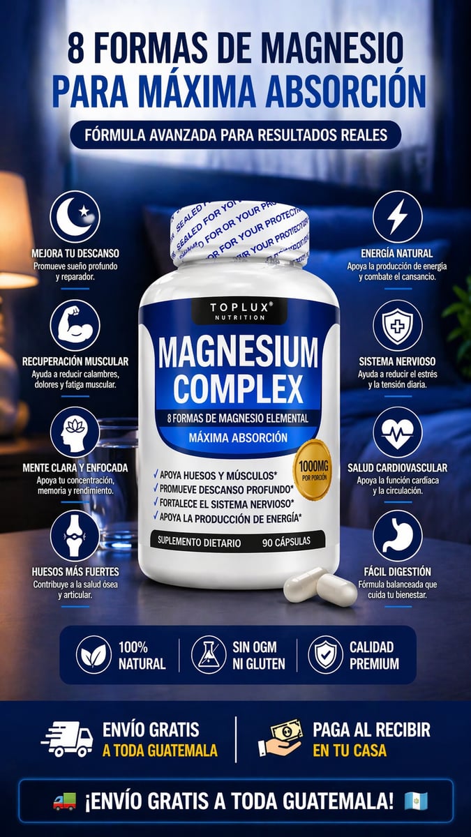 Magnesium Complex®– Sueño profundo y recuperación total sin estrés🎁