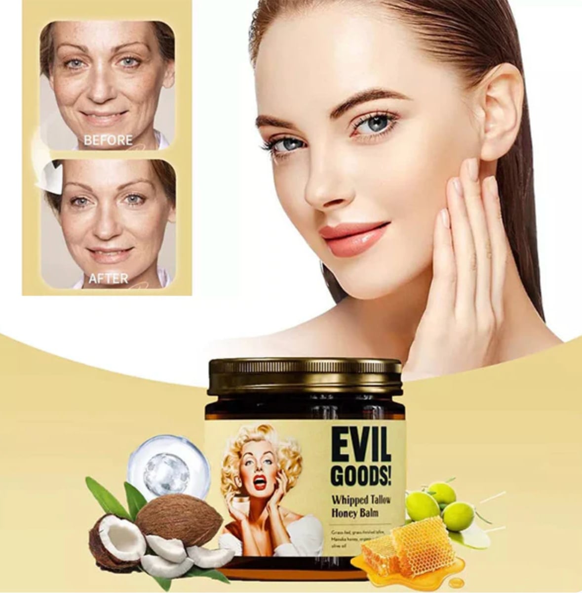EVIL GOODS ORIGINAL, Crema con Sebo de Res con envío Gratis.