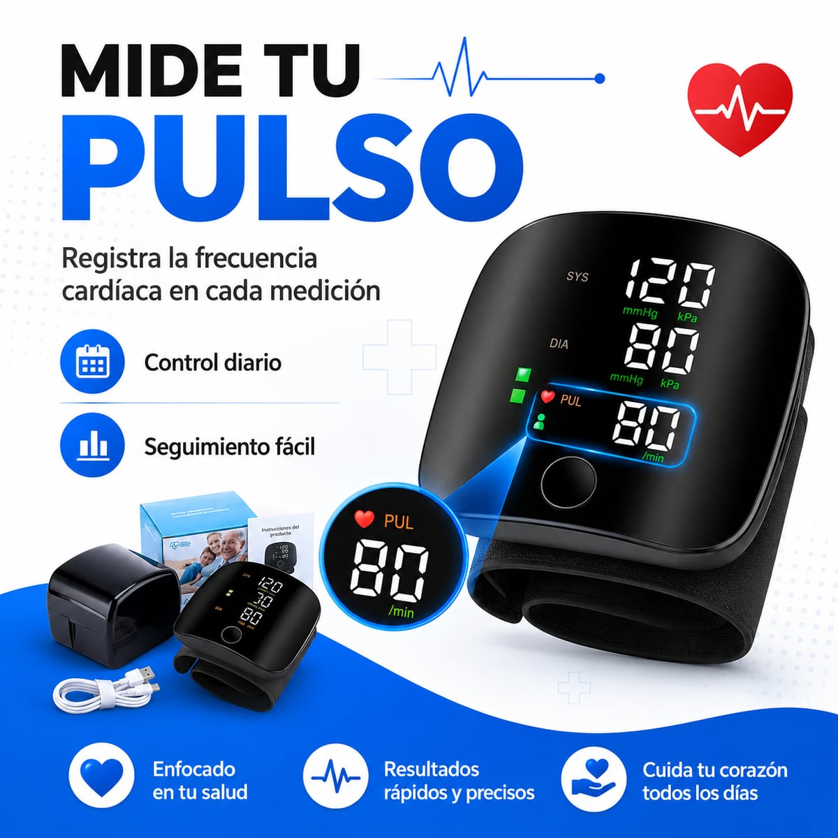 TensiCare Pro™ | Controla tu presión fácilmente desde casa