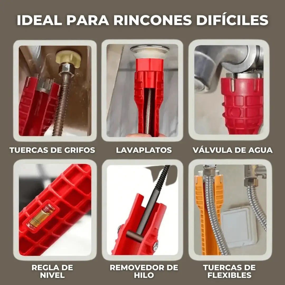 Llave 8 en 1 multifunción para Grifería