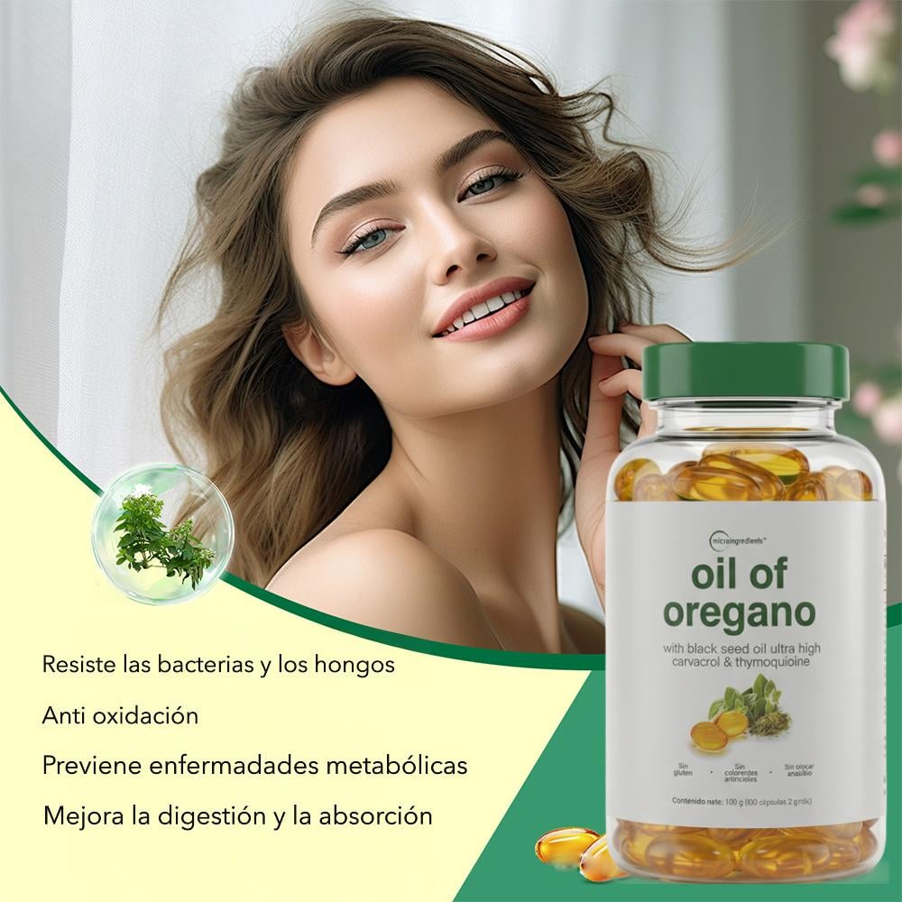 Aceite de orégano - Detox natural 60 caps