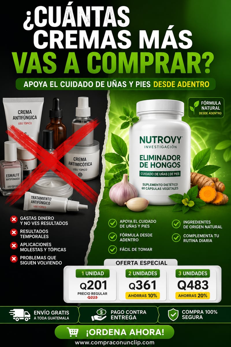 Nutrovy Eliminador De Hongos Uñas + ENVIO GRATIS 