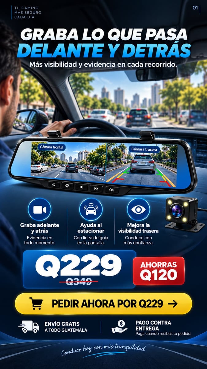 Espejo retrovisor con camara