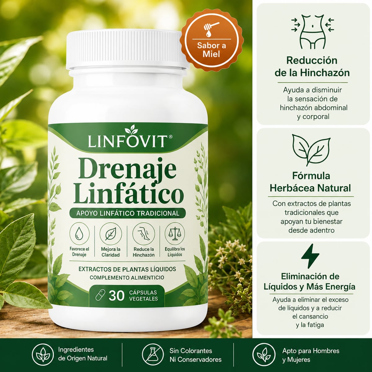 LINFOVIT™ | ¿Hinchazón, pesadez y líquidos retenidos? Hoy compra 1 y llévate otro GRATIS