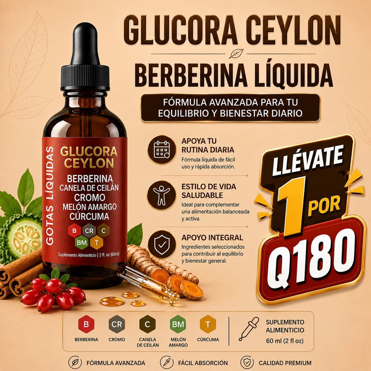 Glucora™- Adiós Picos Recupera el control de tu azúcar