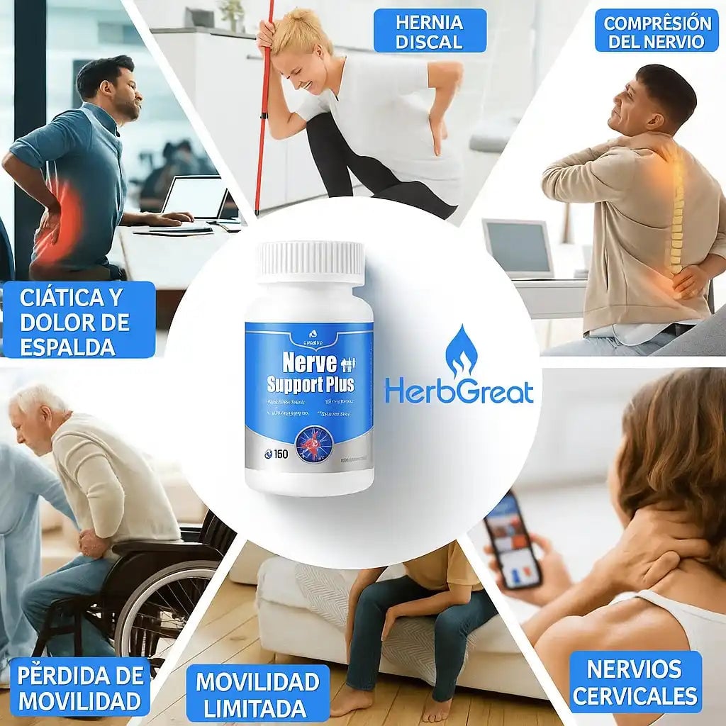 Importado de USA🇺🇸🗽 llega Nerve Support Plus: Di adiós al dolor en el nervio ciático y las articulaciones  con NERVE SUPPORT PLUS