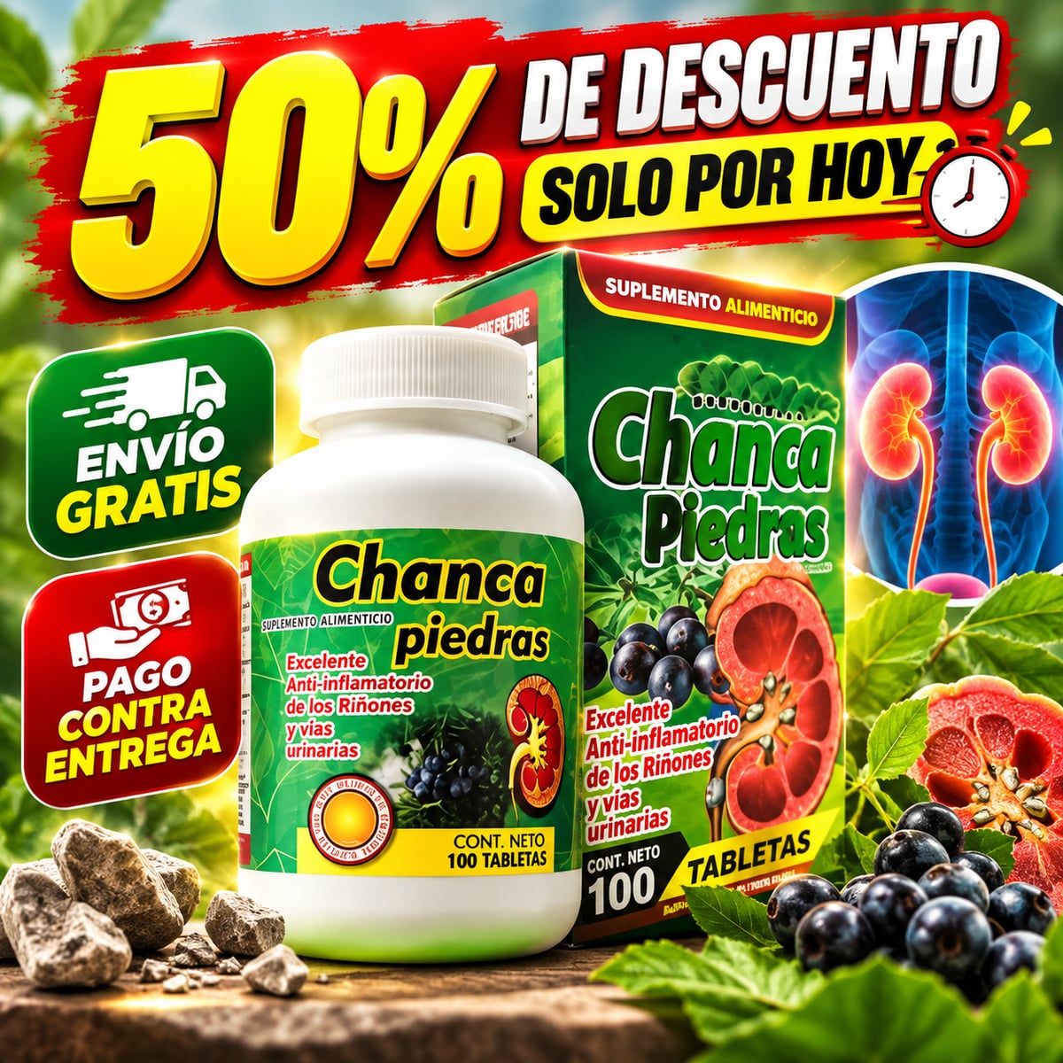 Chanca Piedras 🌿 Dale a tu bienestar renal el cuidado que merece