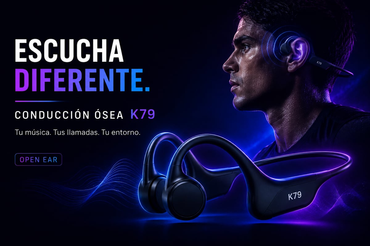 ¡Olvídate de los audífonos que se caen! Descubre los K79 de conducción ósea