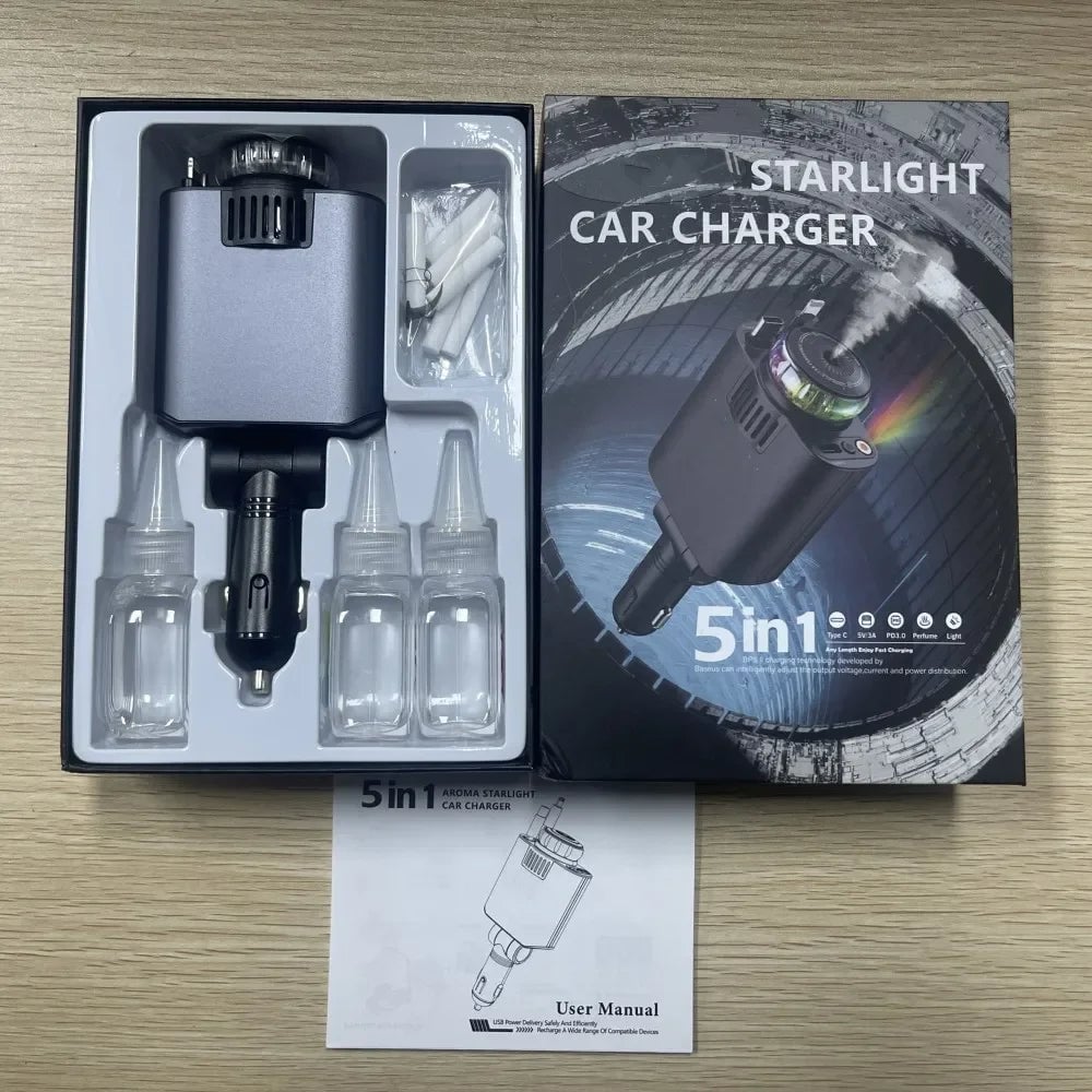 AromaVolt™ Pro 5 En 1 Aromaterapia y cielo estrellado para tu auto + ENVIO GRATIS 🎁