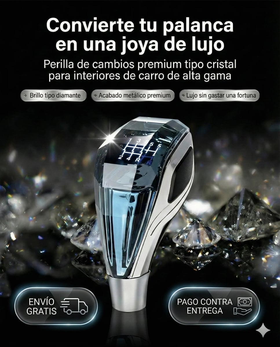 Perilla LED Multicolor para Palanca 🚗⚡ Dale Flow a tu Nave con Estilo de Engranaje