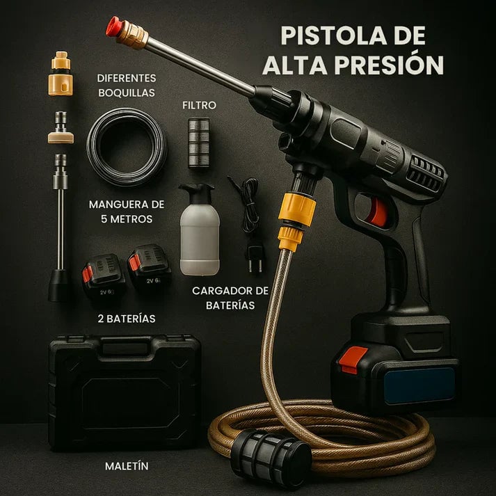 Hidrolavadora Inalambrica Jetforce™ + Pack de Accesorios + Maletin