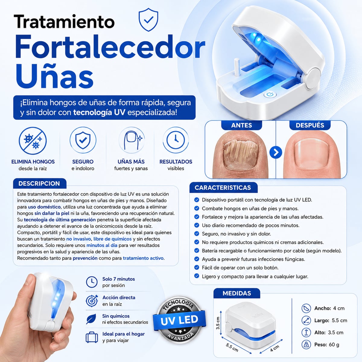 Láser Anti-Hongos NailLaser Pro®