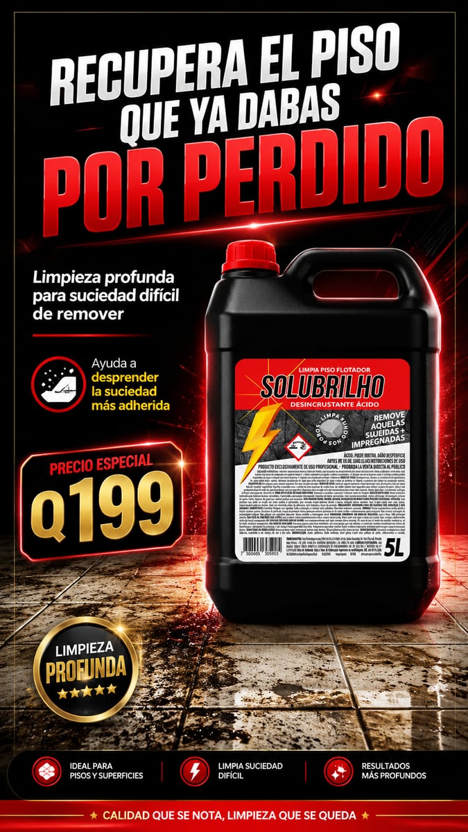 Recupera el piso que dabas por perdido con Solubrilho
