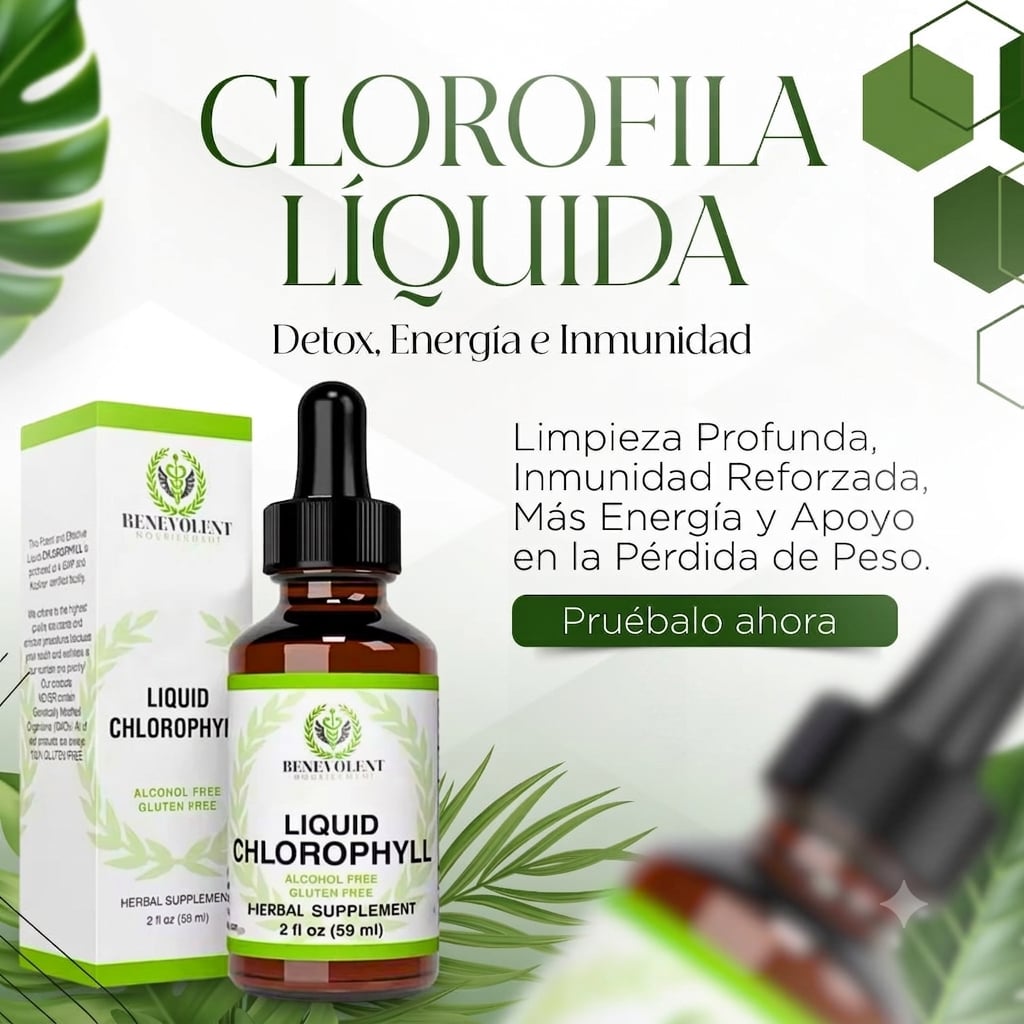 Clorofila Líquida - EL MEJOR ADELGAZANTE Y DETOX NATURAL