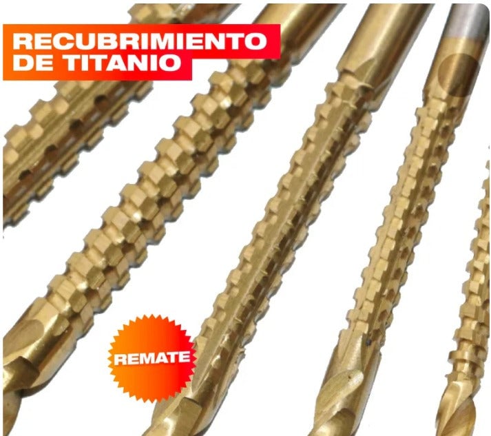 DrillMax™ - Set x6 Brocas de Titanio🚀🔩