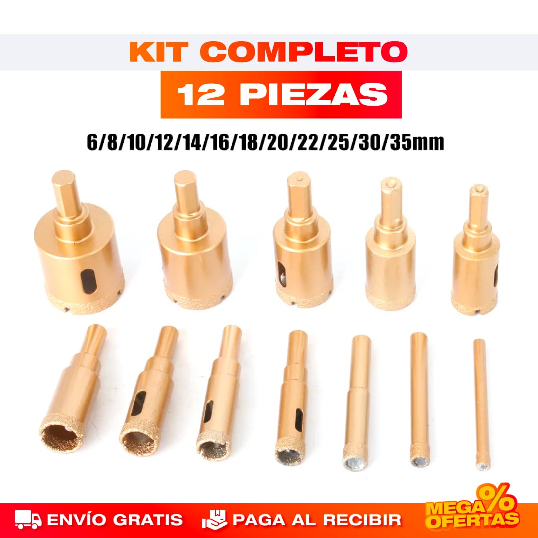 KIT DE BROCAS DE SIERRA DIAMANTADAS