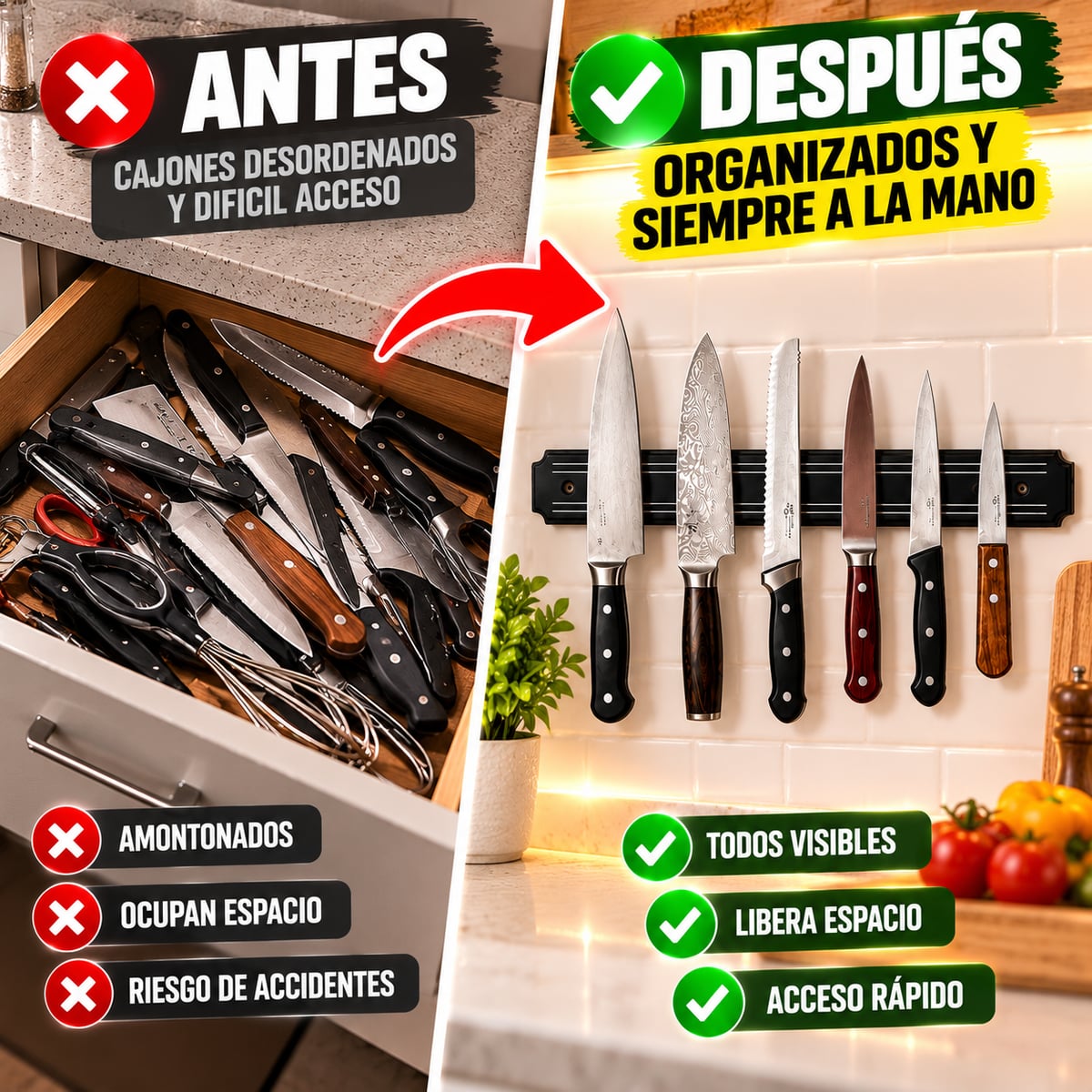 MagneticPro™ - Soporte Magnético Multiuso para Accesorios Metálicos