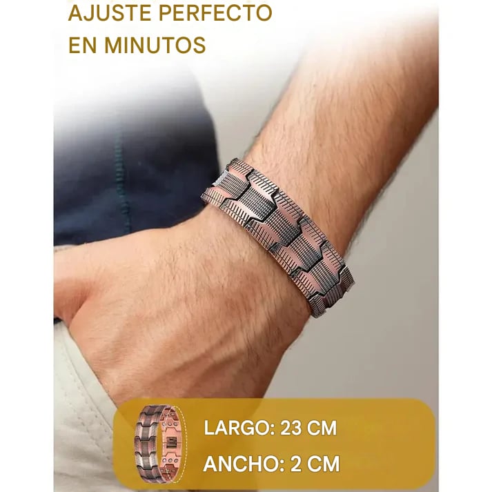 ULTIMAS UNIDADES - Pulsera magnética de cobre puro: alivia dolor y mejora circulación + ENVÍO GRATIS 🎁