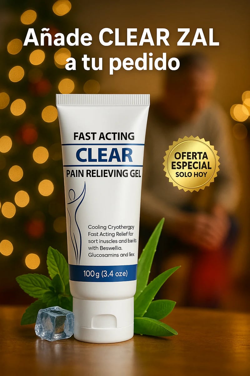CLEAR ZAL - Alivia el dolor muscular y de articulaciones