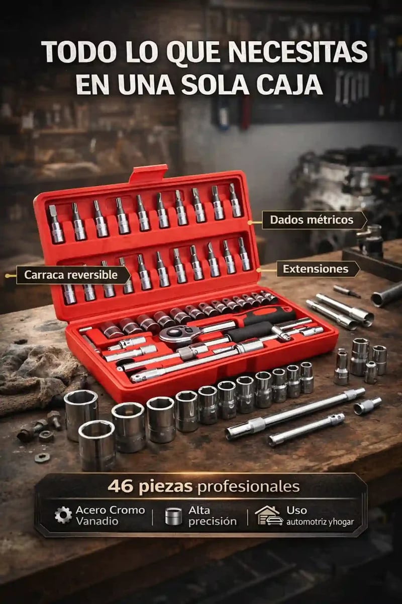 Juego de llaves 46 piezas