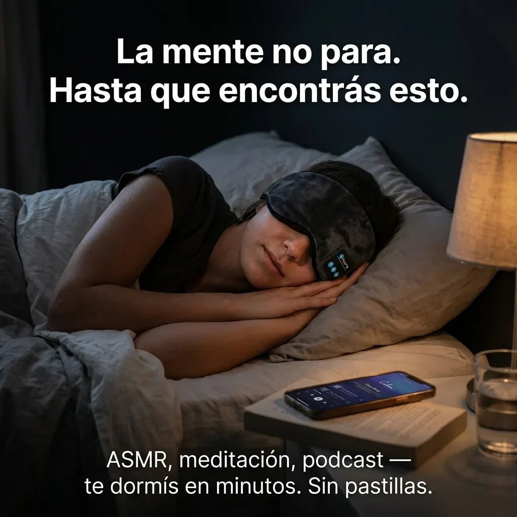 💥Antifaz Bluetooth para dormir”- Duerme Profundo en Minutos + ENVIO GRATIS 🎁