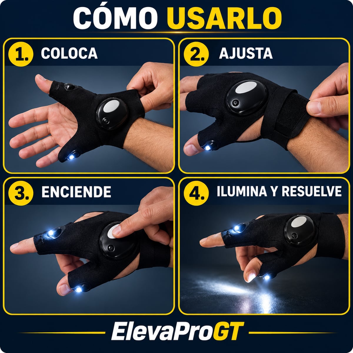 Guante con Luz LED
