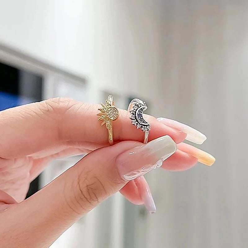 Anillos Eclipse Sol y Luna // OFERTAđ„EnvĂo Gratis