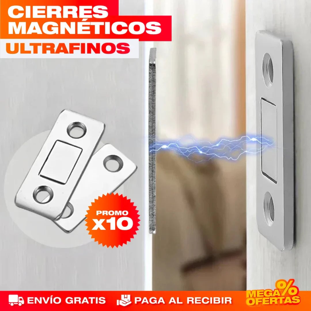 SET X10 CIERRES MAGNÉTICOS ULTRAFINOS