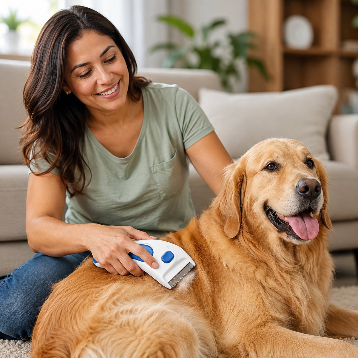 Peine Eléctrico Mata Pulgas para Mascotas 🐶🐱✨ Envio Gratis