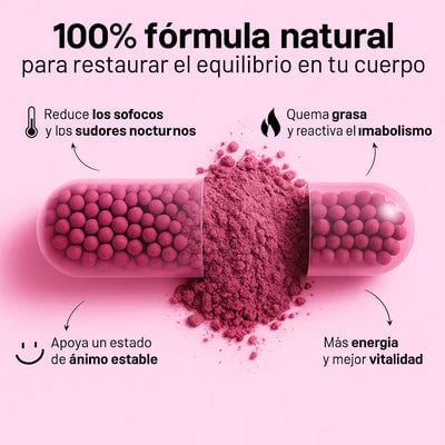 MENO 2 en 1: Fórmula Natural para la Menopausia y Control Peso. NUEVO FORMATO MAS ECONÓMICO