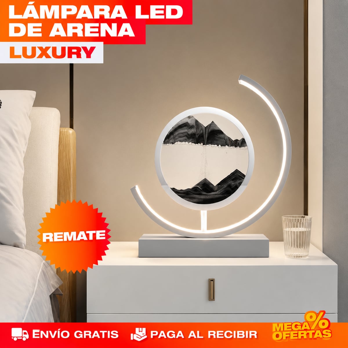 LÁMPARA LED DE ARENA LUXURY