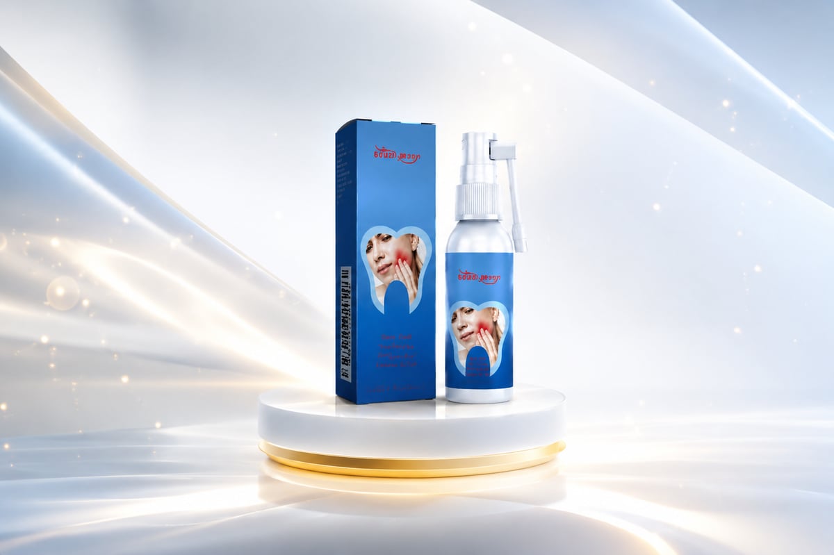 Spray Analgésico Dental — Alivio del Dolor de Muelas y Encías en Segundos