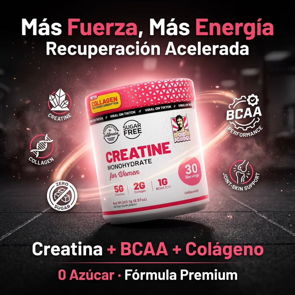 FemmeFit Creatina + Colágeno ORIGINAL PARA MUJERES 🍑 3 EN 1 + ENVIO GRATIS 🎁