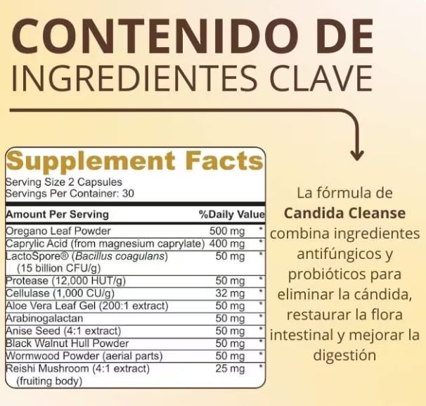 Candida Cleanse | Apoya tu bienestar digestivo