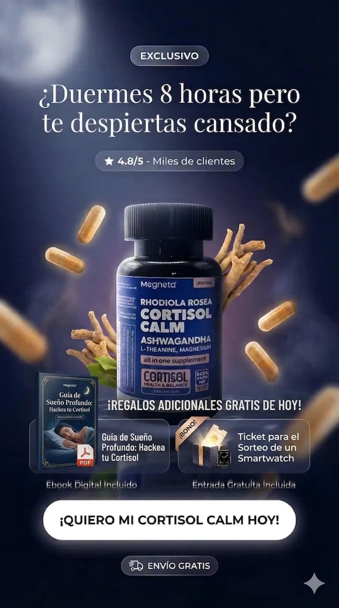 CORTISOL CALM – Suplemento para el Estrés, el Sueño y la Energía