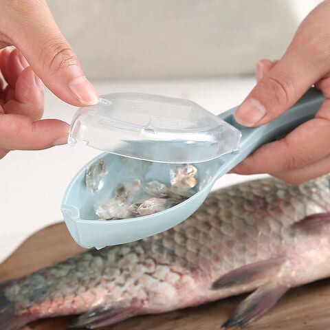 Descamador de Pescado con Recolector ¡ADIÓS A LAS ESCAMAS VOLANDO! + ENVIO GRATIS