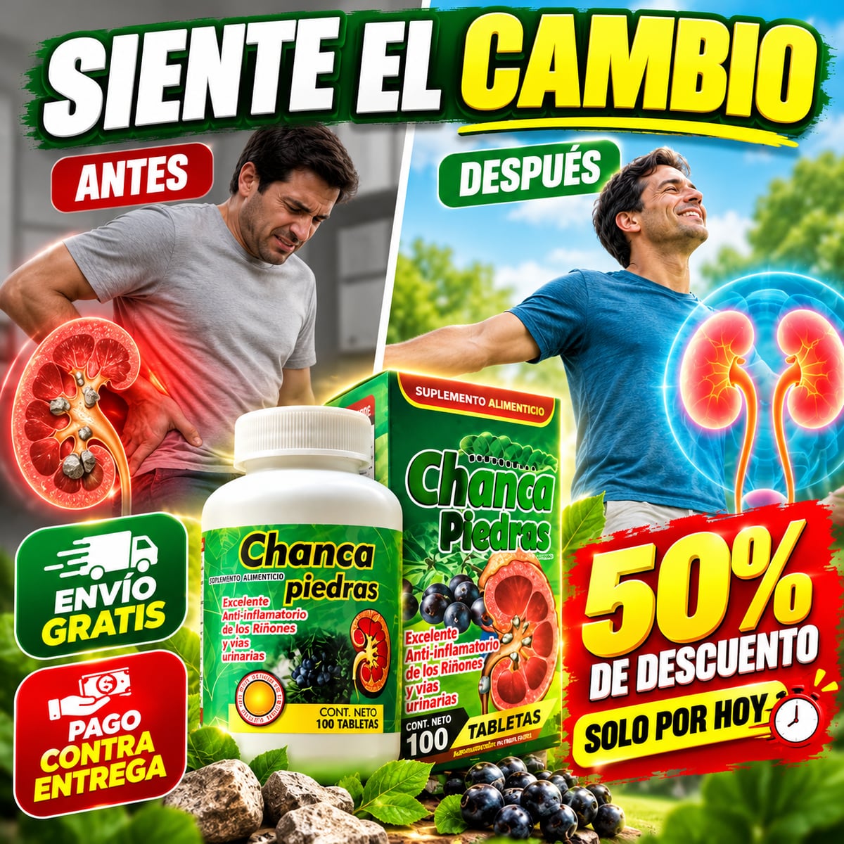 Chanca Piedras 🌿 Dale a tu bienestar renal el cuidado que merece
