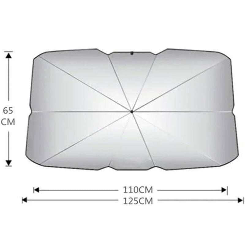 Parasol para parabrisas de coche tipo paraguas