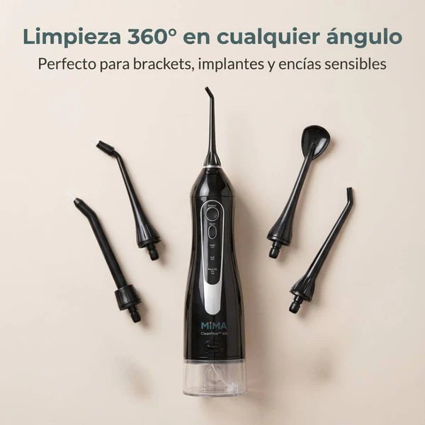 Irrigador Bucal CleanFlow 360™ - Sistema Completo De Limpieza Dental