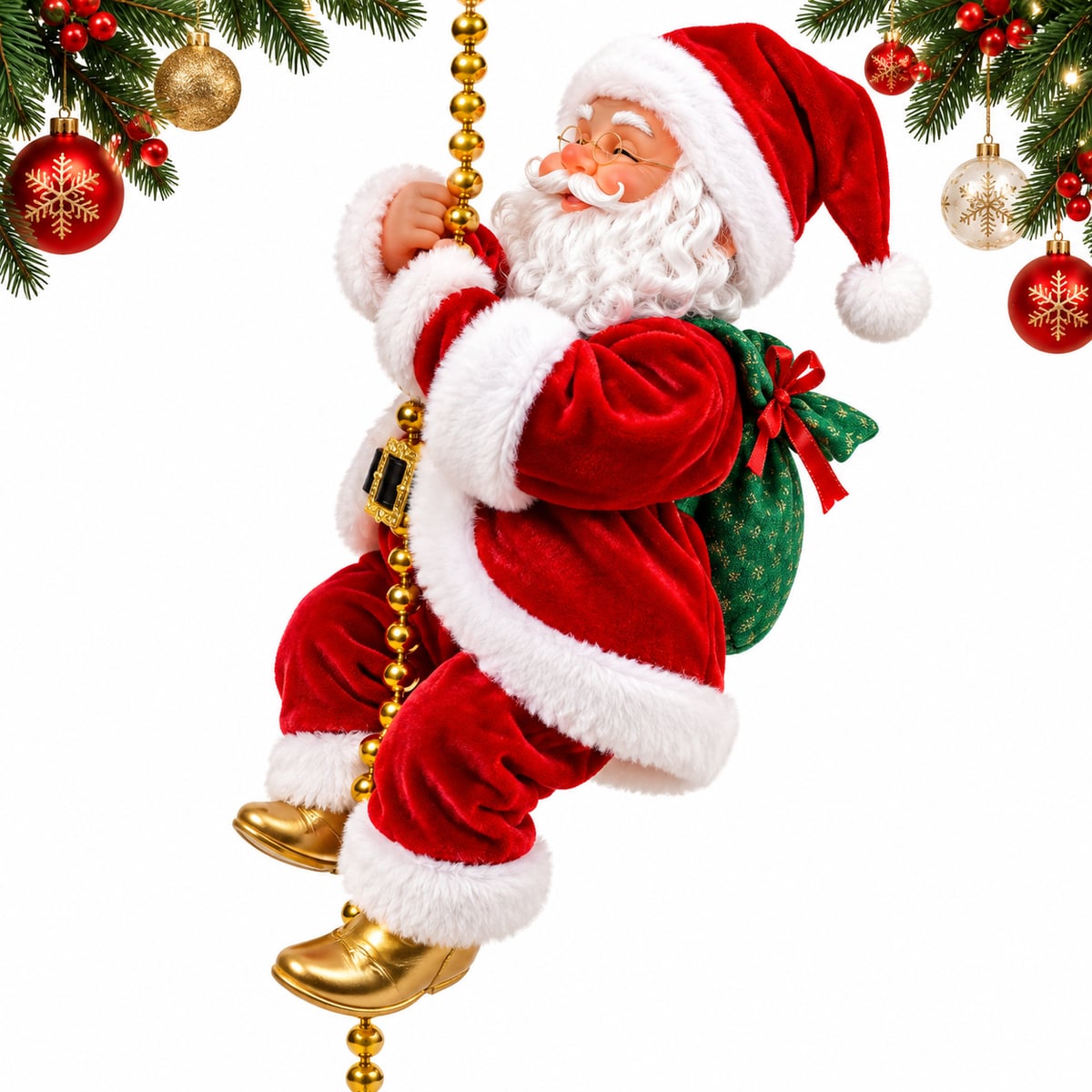 Oferta Por Lanzamiento🔥-Santa Escalador Decorativo Eléctrico Navideño🎄- Envío Gratis