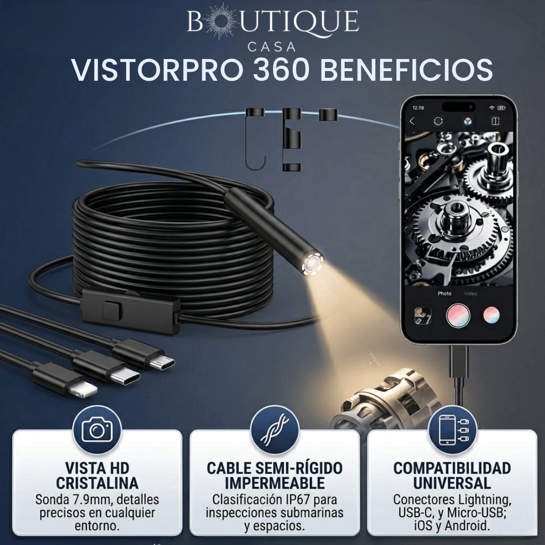 Cámara de inspección flexible | VisorPro 360™