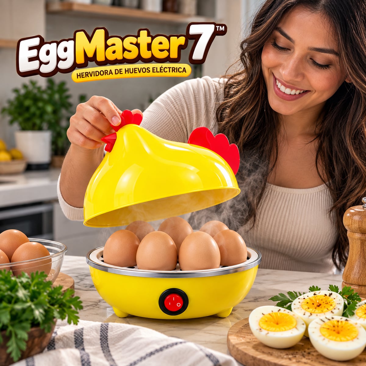 🥚 EggMaster 7™  Hervidor Eléctrico de Huevos + Envío gratis