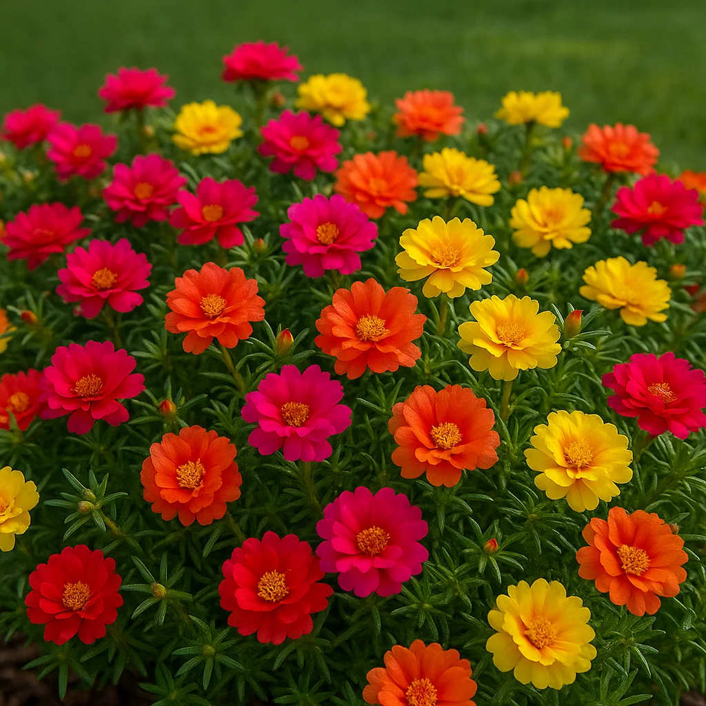 Semillas de Verdolaga doble para un hermoso jardín - Paquete con 4500 semillas mixtas