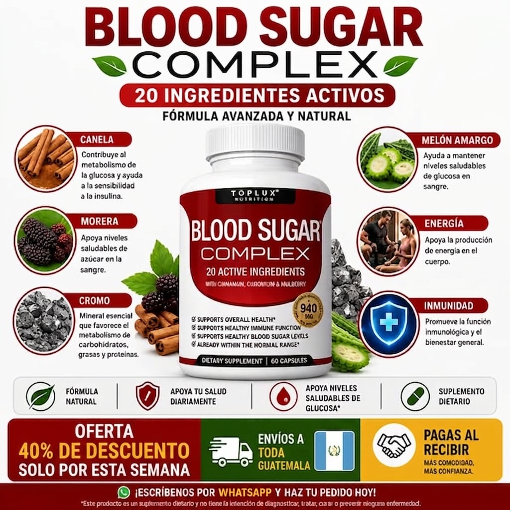 BLOOD SUGAR COMPLEX -Control de Niveles de Azúcar