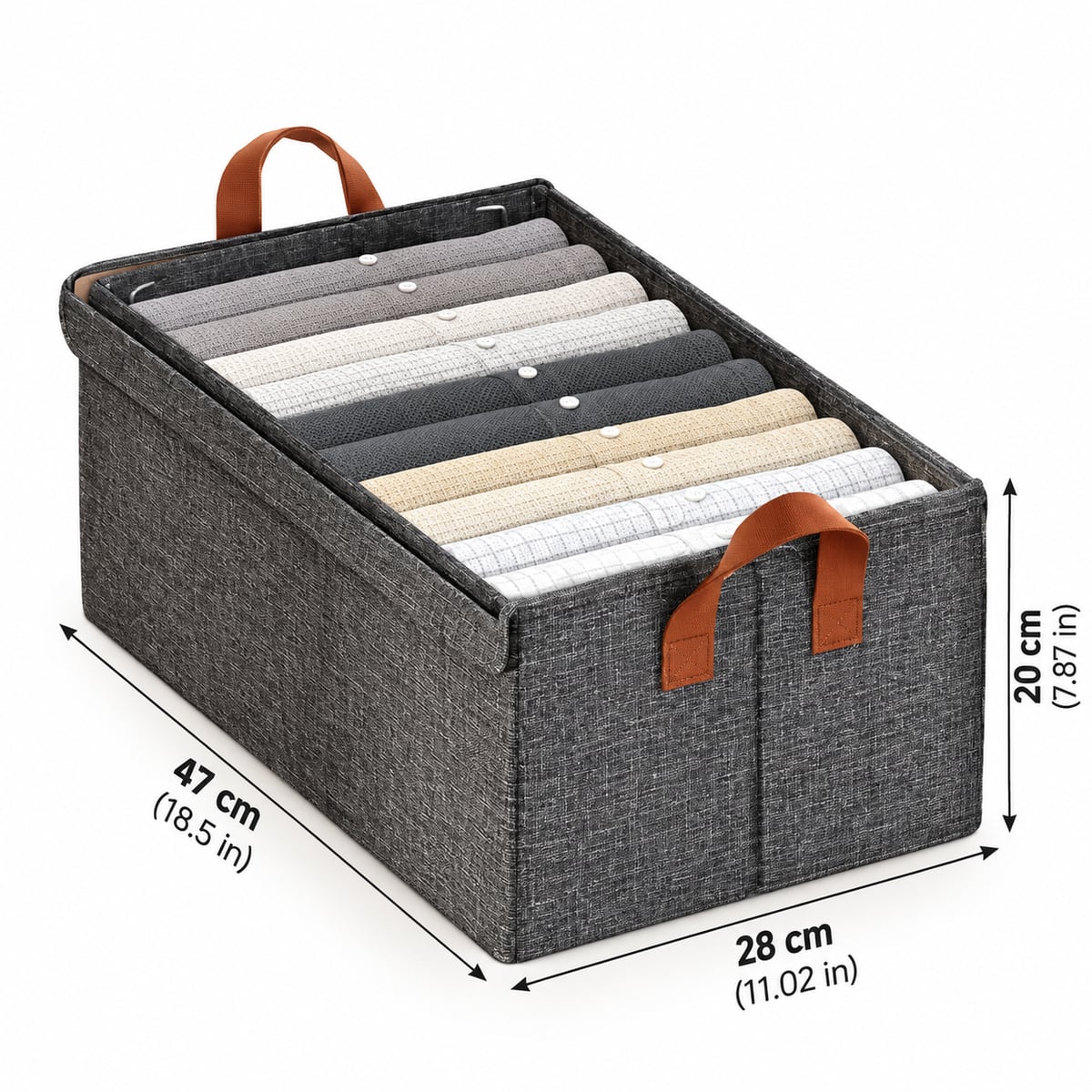 Ultimas Unidades-SET DE 2 ORGANIZADORES CON TAPA | Tu Ropa en Orden y a la Vista-Envío Gratis.