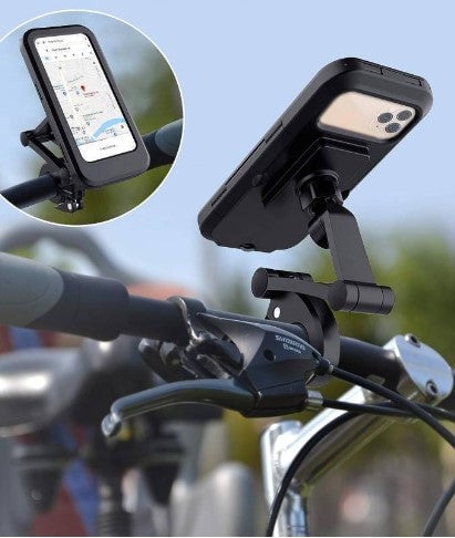 SOPORTE PREMIUM CELULAR MOTO BICICLETA IMPERMEABLE