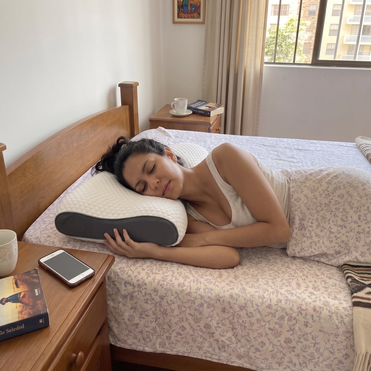 SleepMax™ — Almohada Ortopédica Inteligente 3D